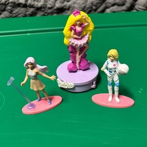 Barbie Mini Doll Set with Pink and Purple Outfits